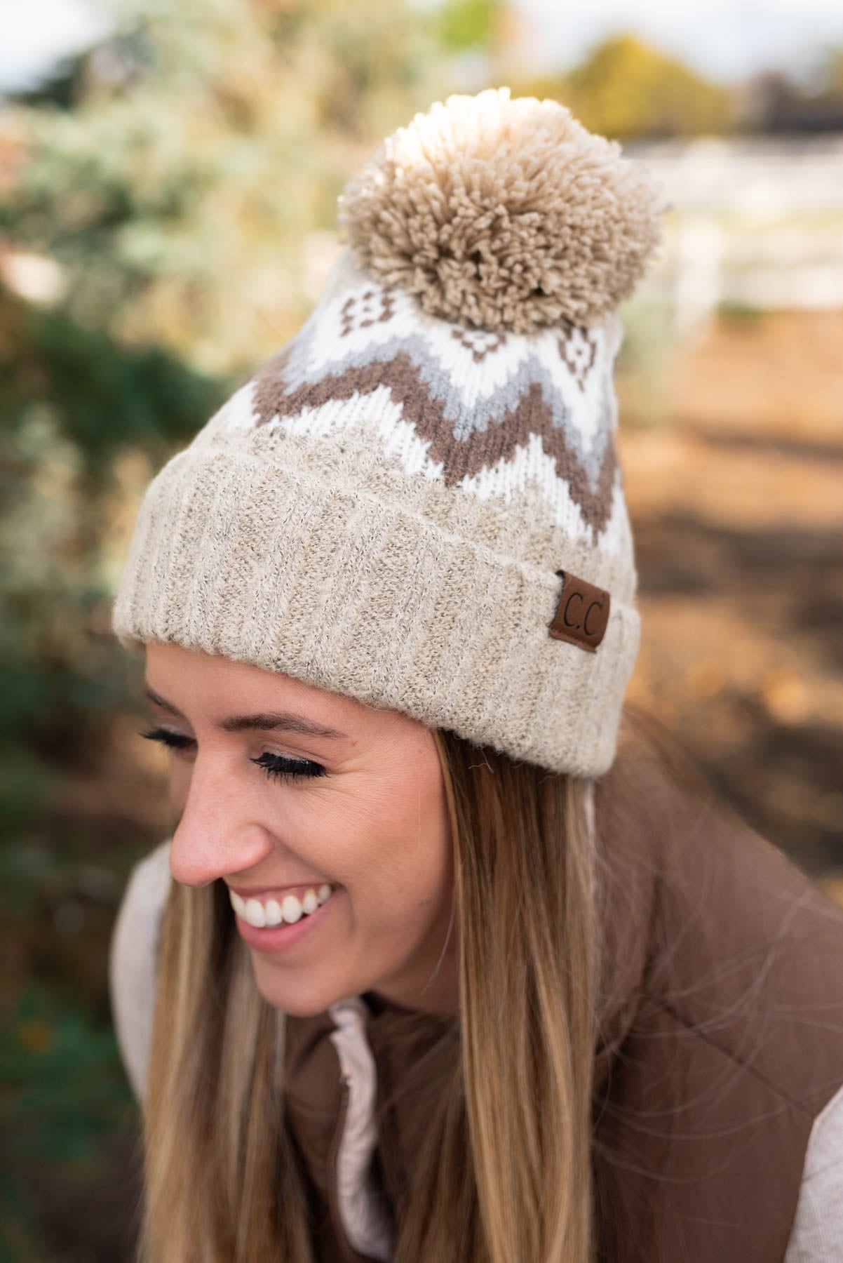 Evy Cocoa Reversible Puff Vest