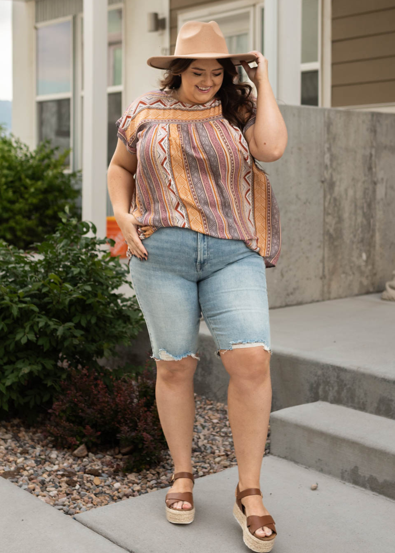 Plus size multi top