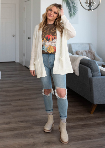 Desert Sunset Brown Tee