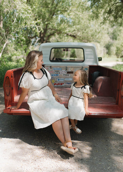 Dottie Ivory Polka Dot Dress