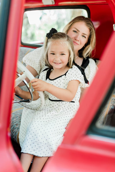 Dottie Ivory Polka Dot Dress