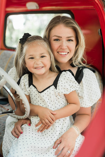 Dottie Ivory Polka Dot Dress
