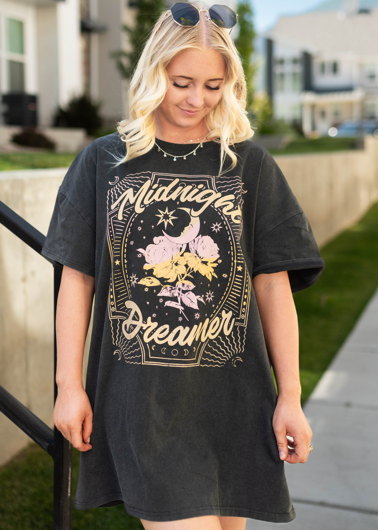 Dream black t-shirt dress