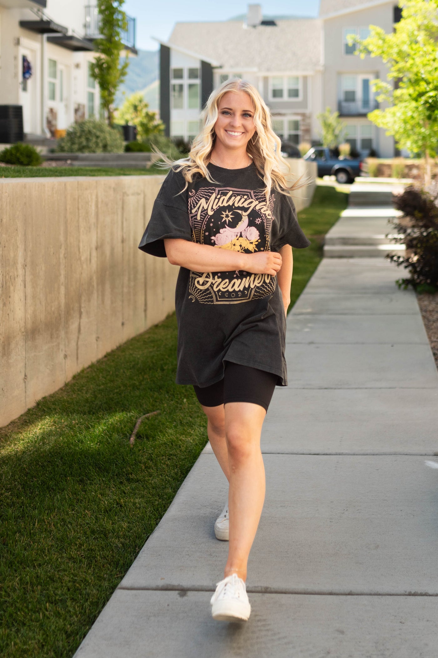 Black t-shirt dress