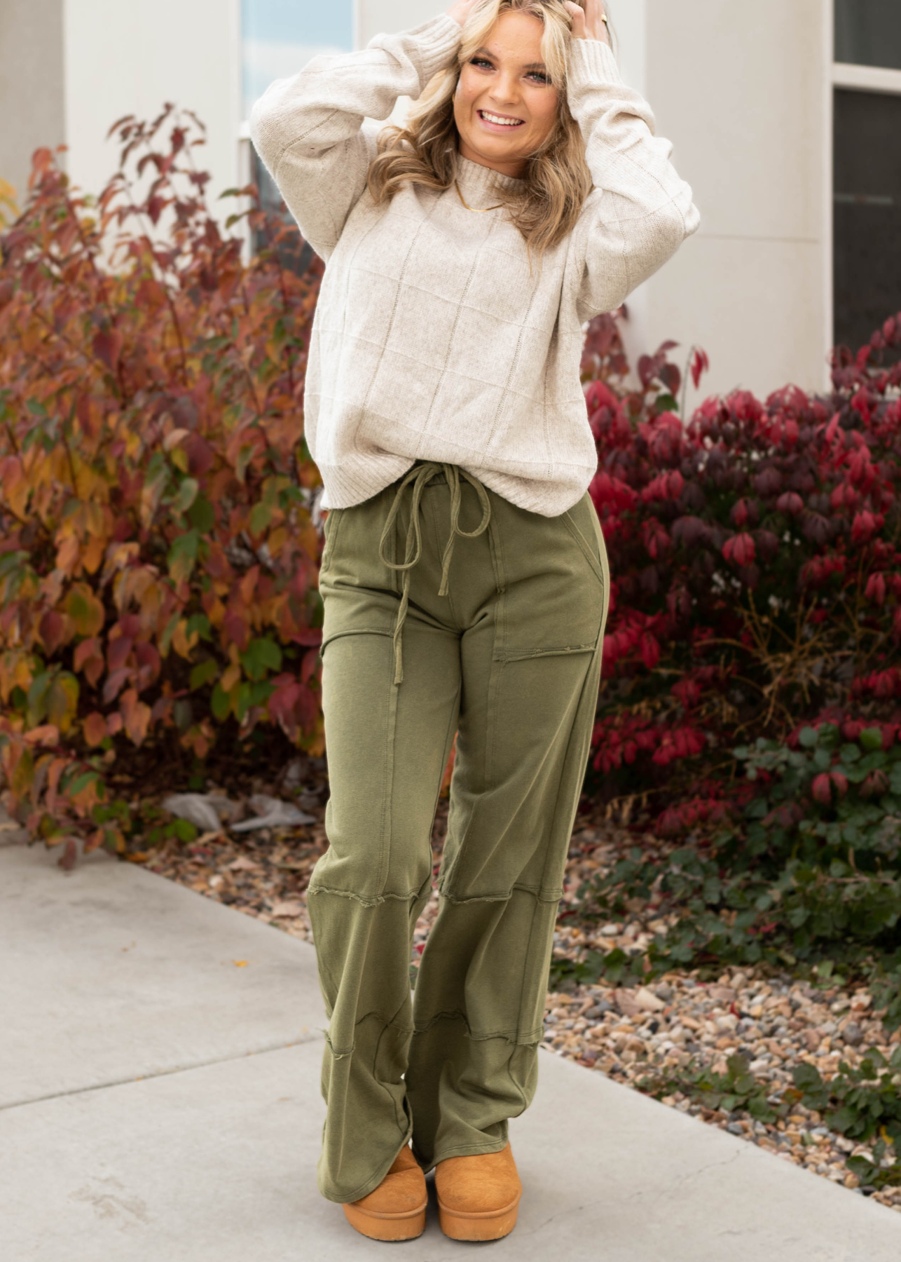 Edelynn Olive Pants