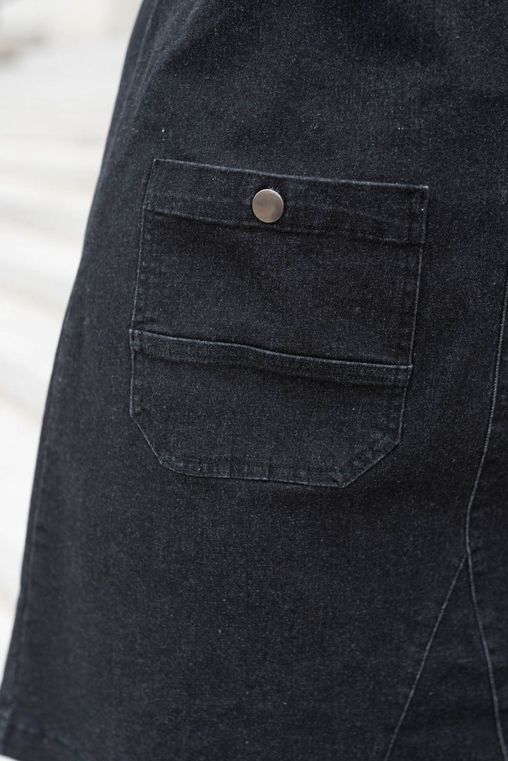 Elena Black Denim Overall Dress Cloud Ten Lena Layne Elena Black Denim Overall Dress Cloud Ten Lena Layne