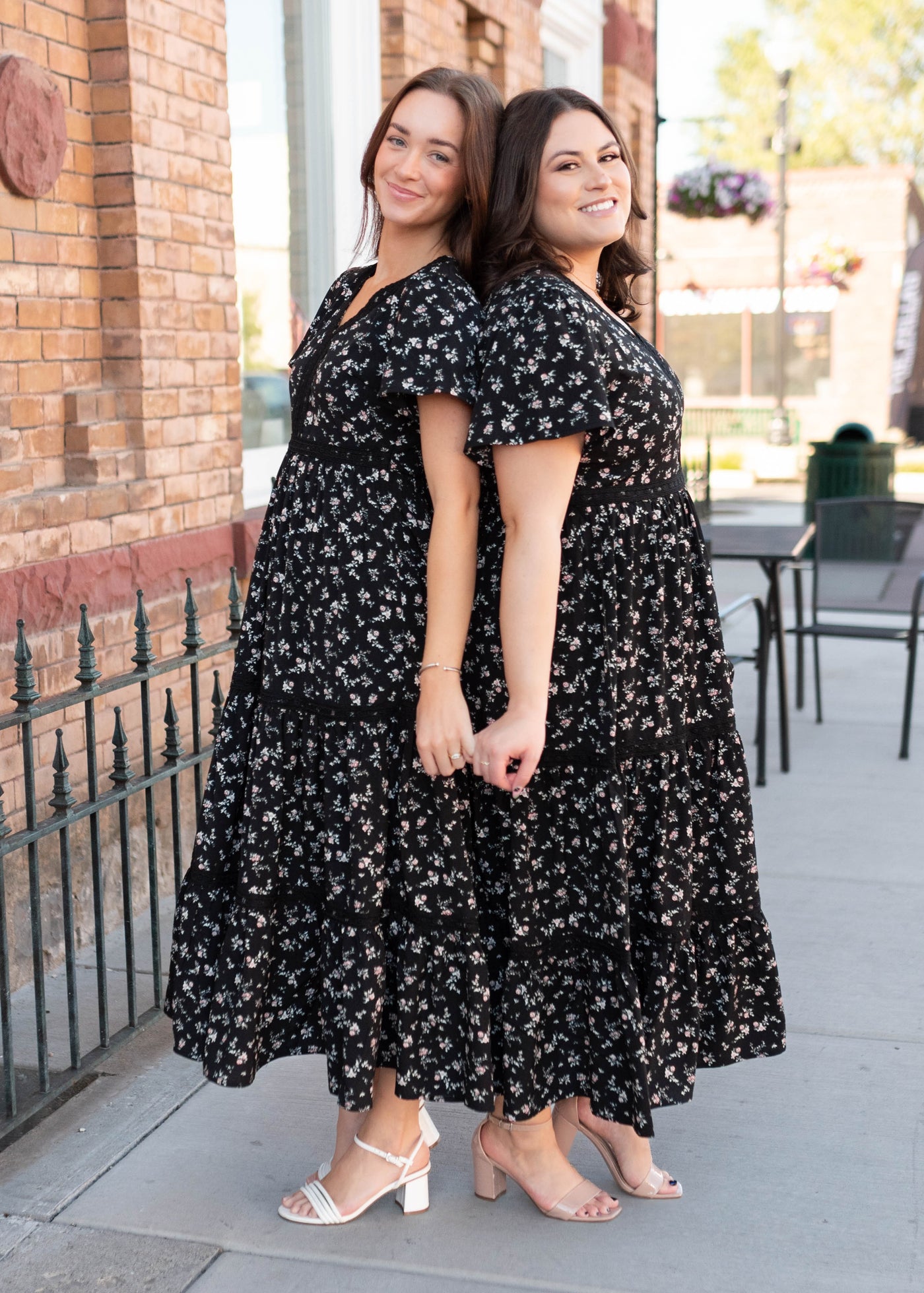 Ellie Black Floral Dress