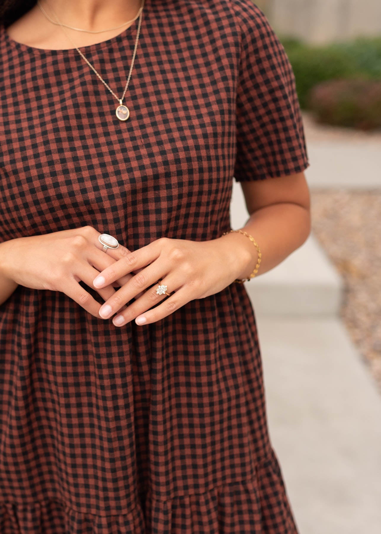 Sienna gingham dress