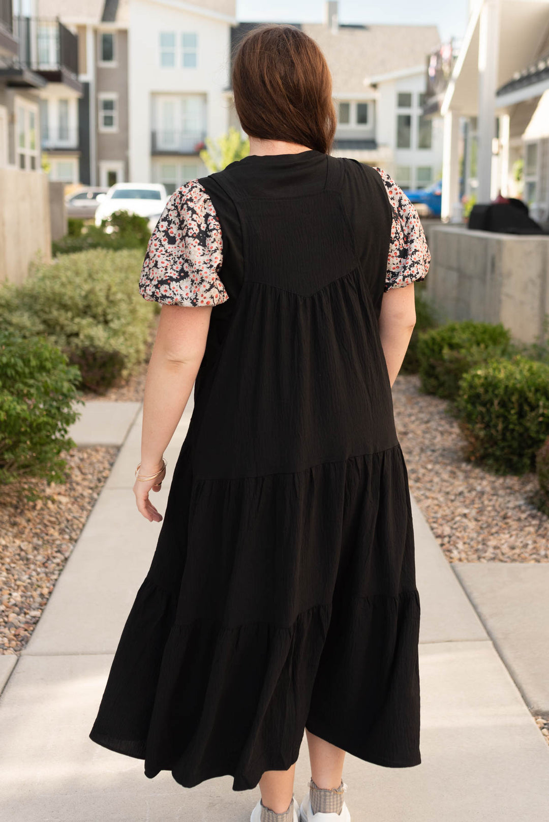 Everlee Black Overall Dress – Lena Layne