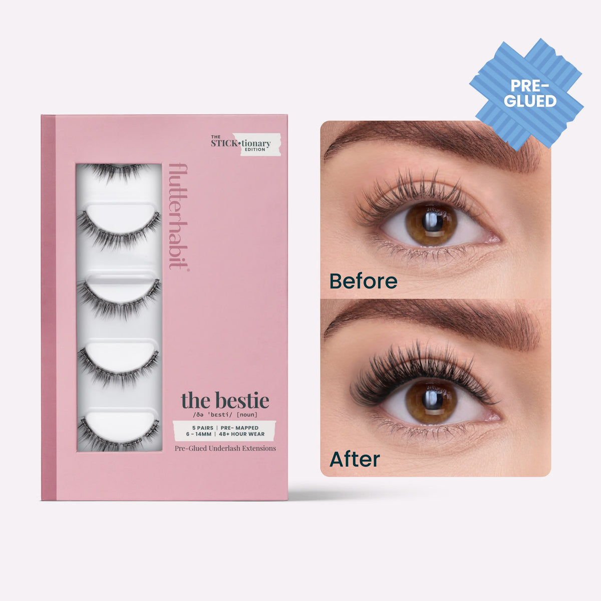 The Bestie 5 Pair Pre-Glued