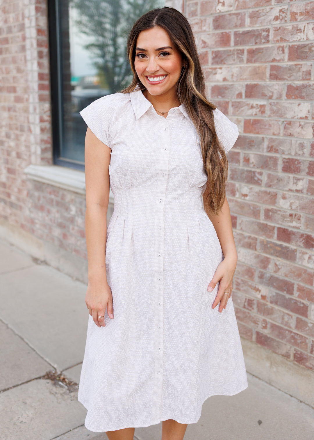cream gingham dress Buy Women's Dresses Cream Maxi Gingham Online