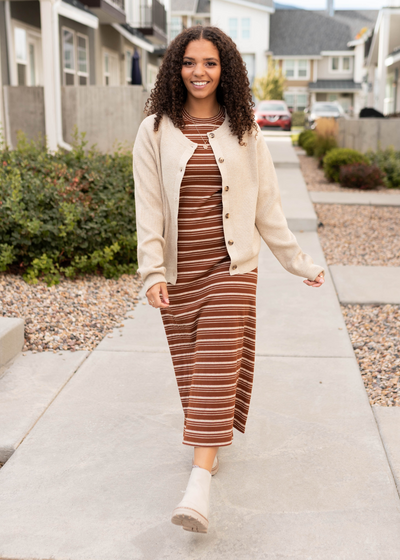 Gemma Taupe Cardigan