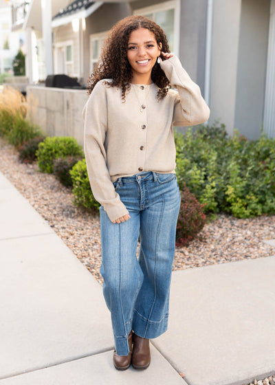 Gemma Taupe Cardigan