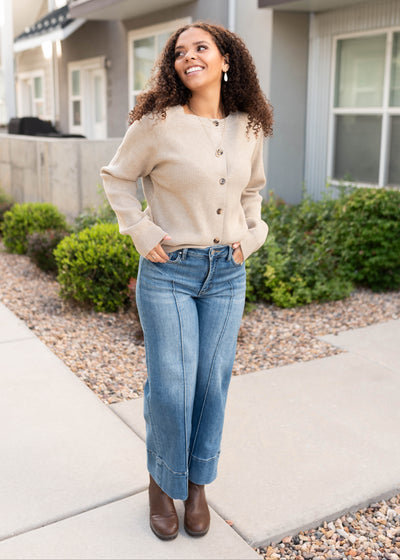 Gemma Taupe Cardigan