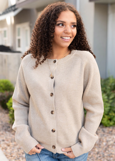 Gemma Taupe Cardigan