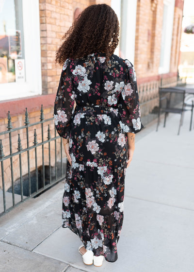 Gia Black Floral Dress