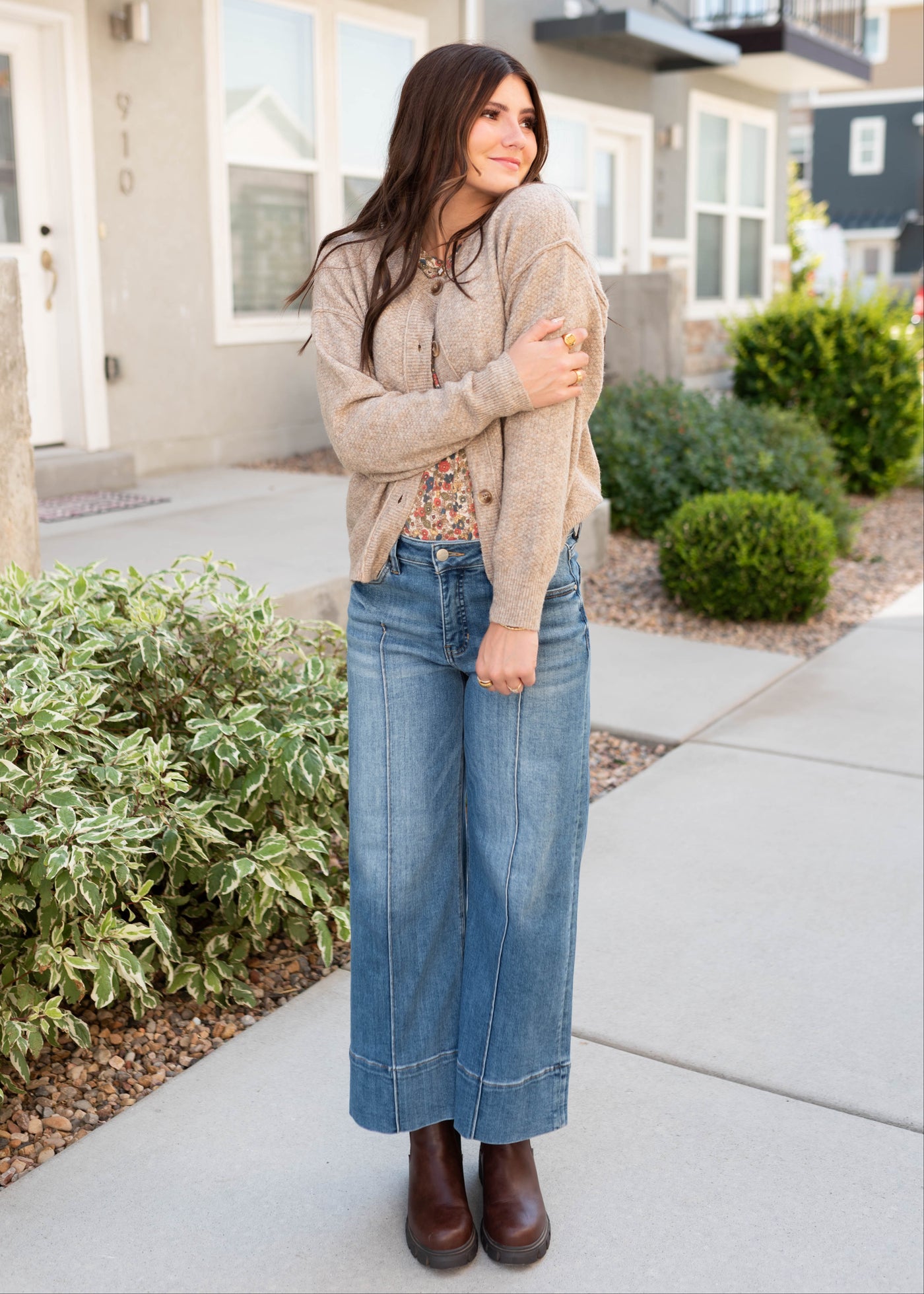 Gracie Taupe Cardigan