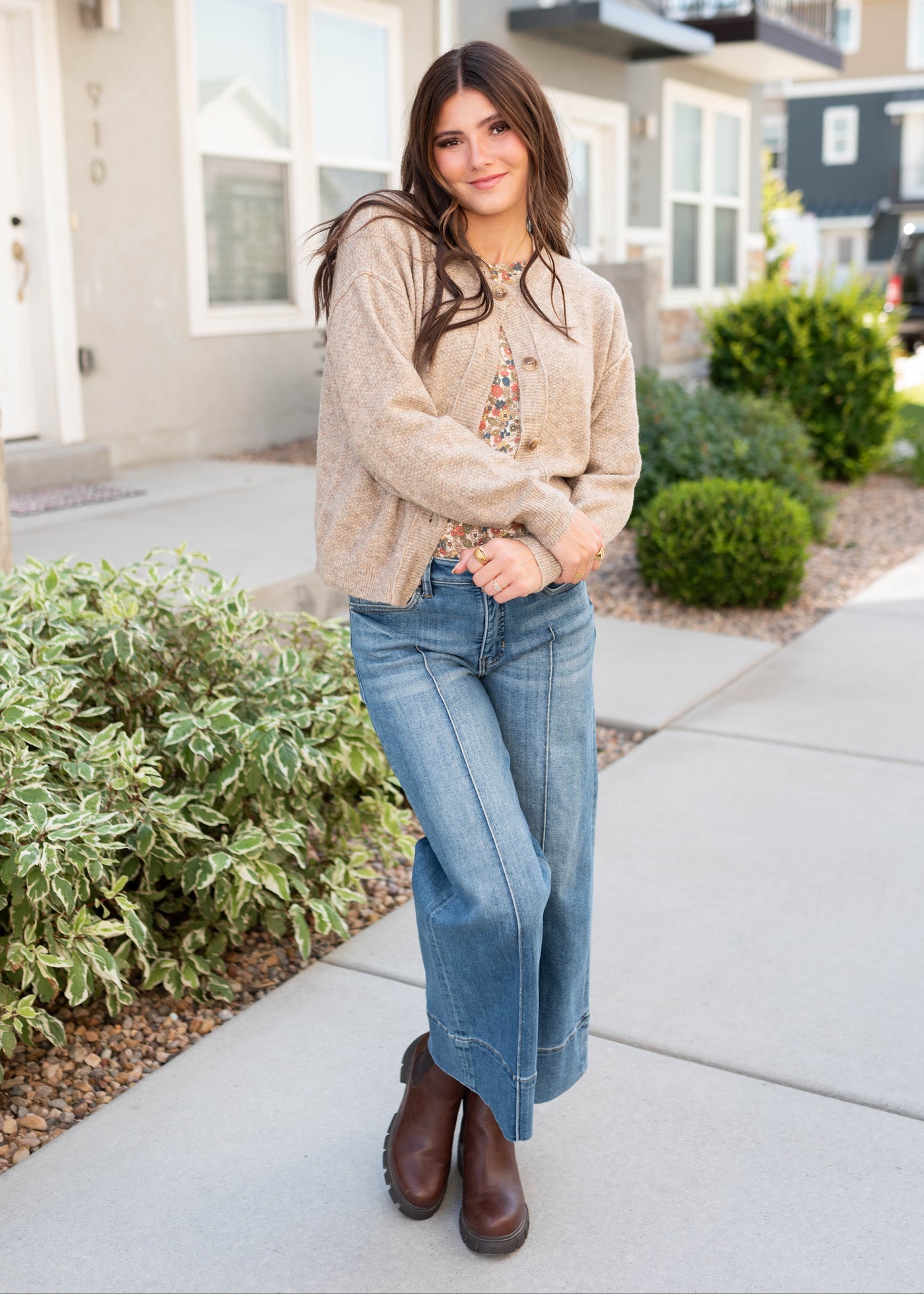 Gracie Taupe Cardigan