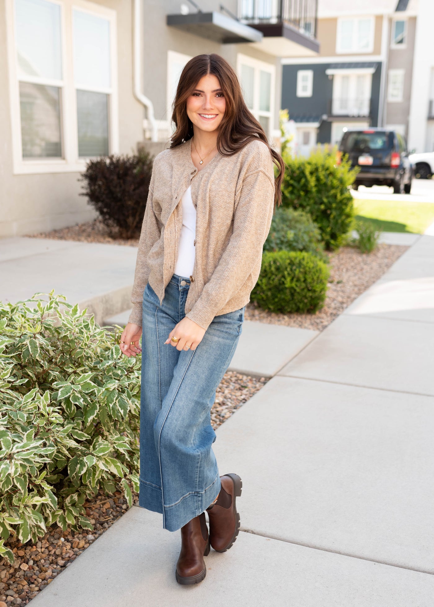 Gracie Taupe Cardigan