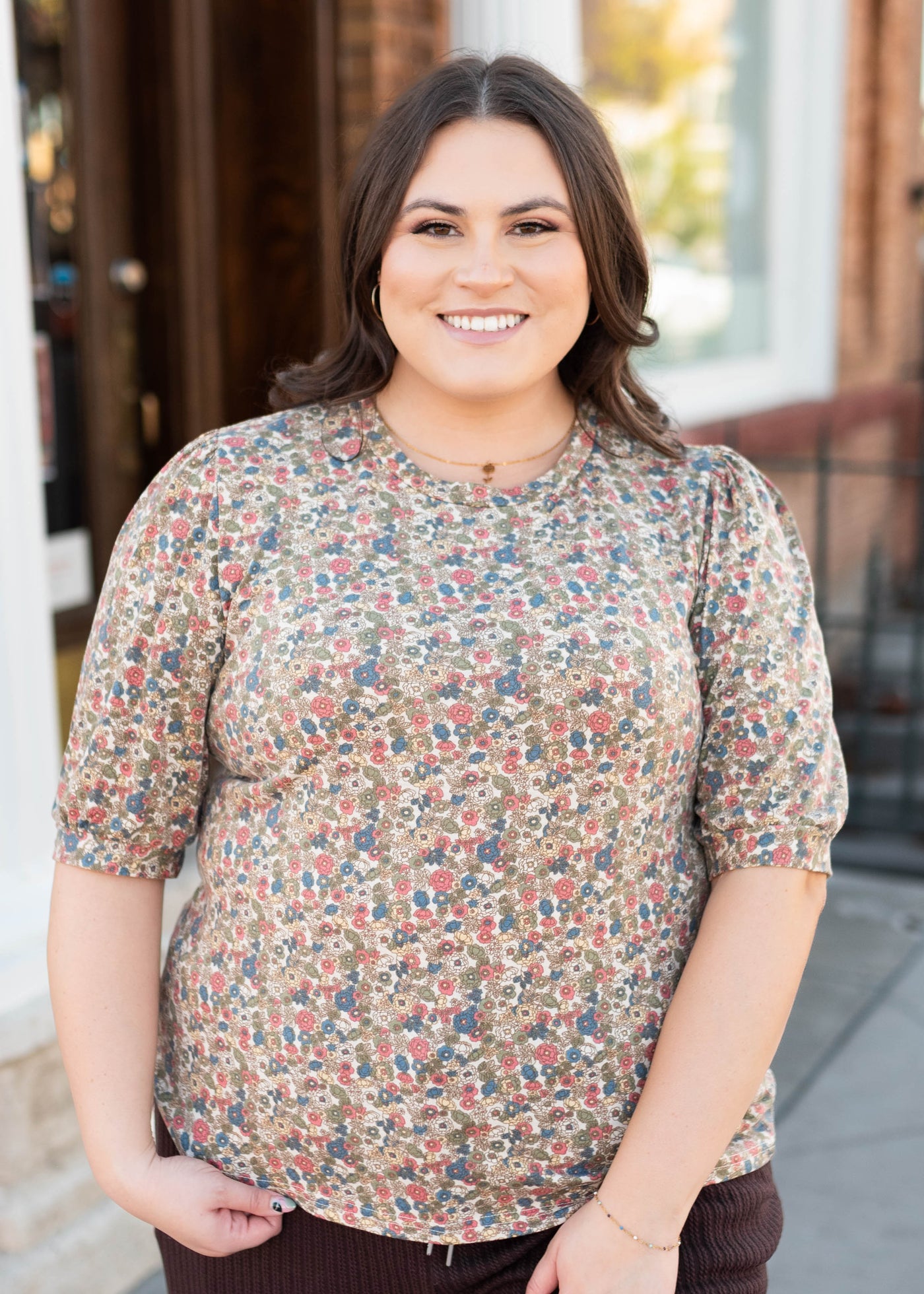 Hailee Cream Floral Top