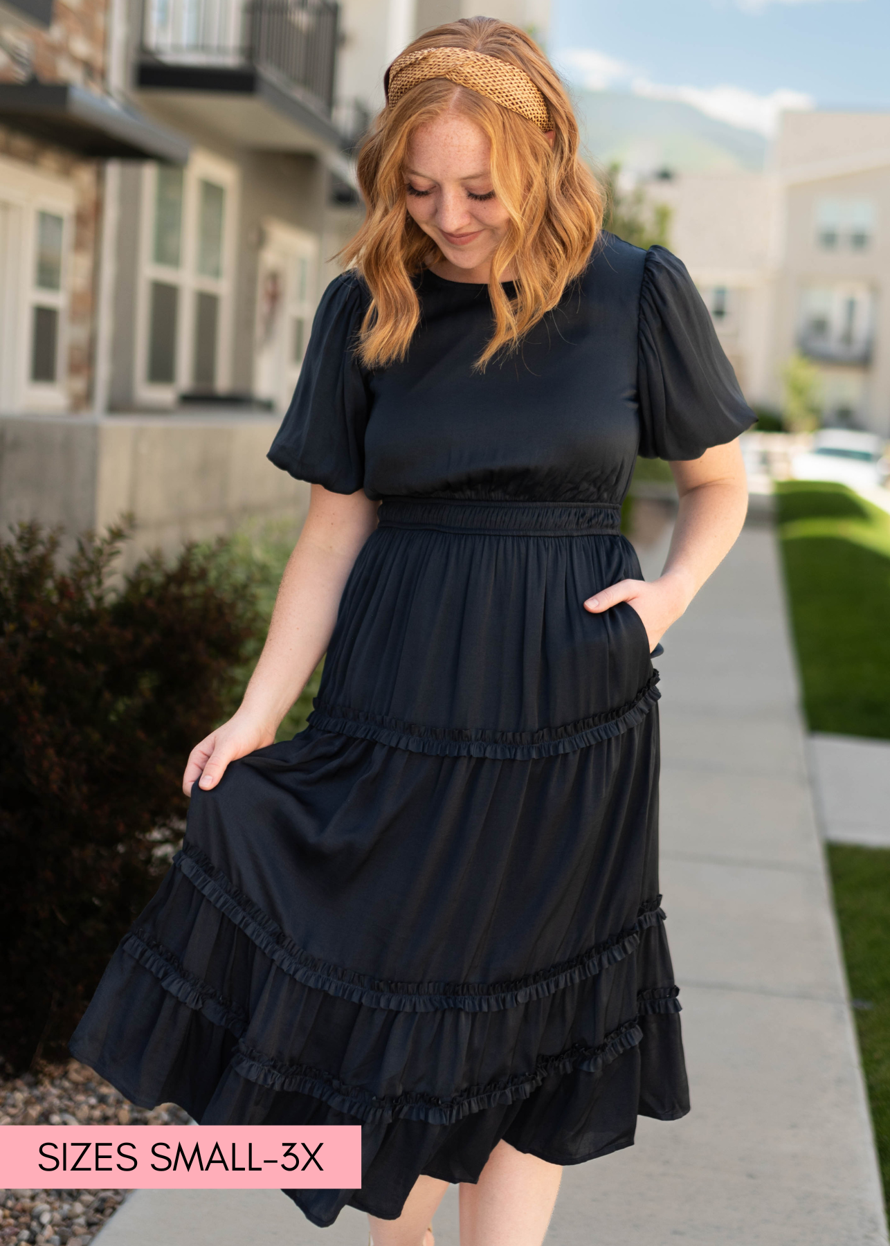 Deep navy dress