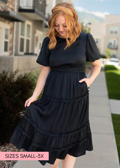 Deep navy dress
