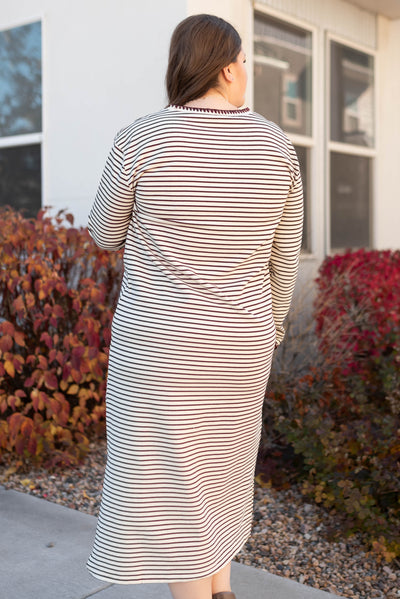 Holly Cream Stripe Dress