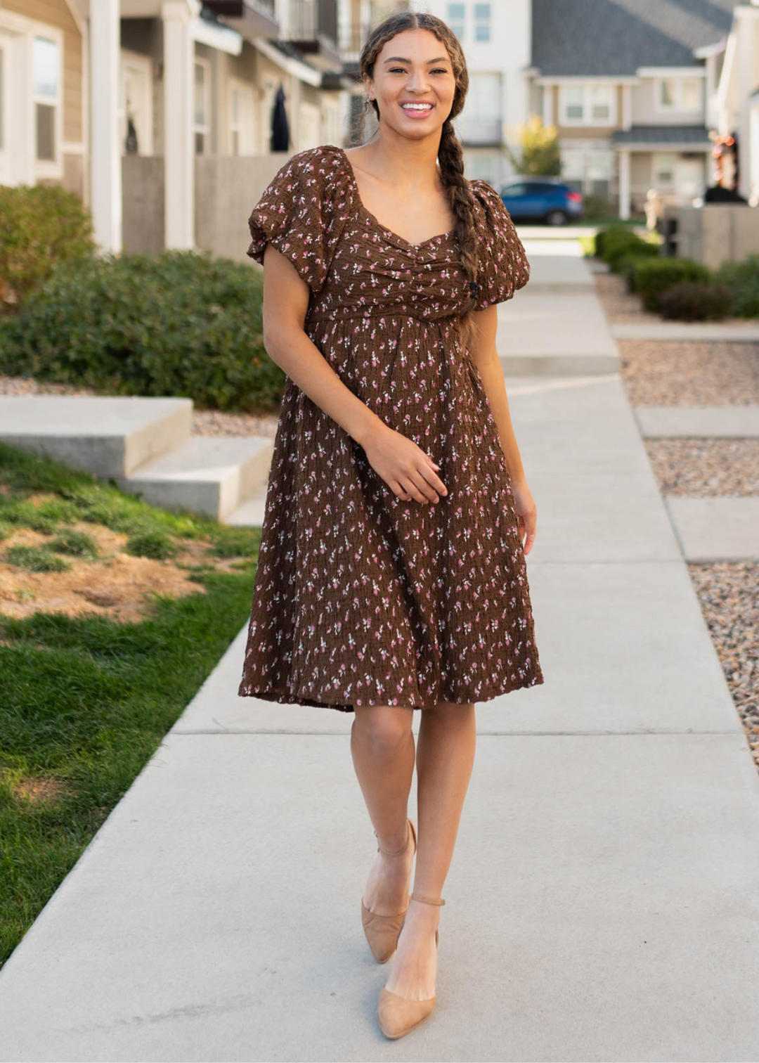Indie Brown Floral Dress Tea N Rose X-Large Indie Brown Floral Dress Tea N Rose X-Large