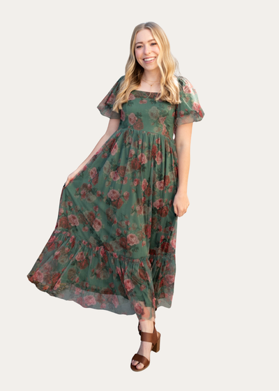 Isabella Green Tulle Dress