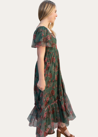 Isabella Green Tulle Dress