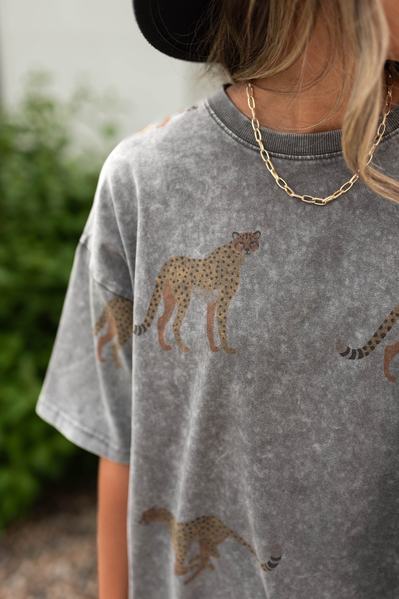 Tiger charcoal dress