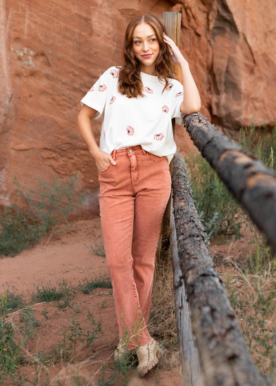 Jamie Ivory Floral Top