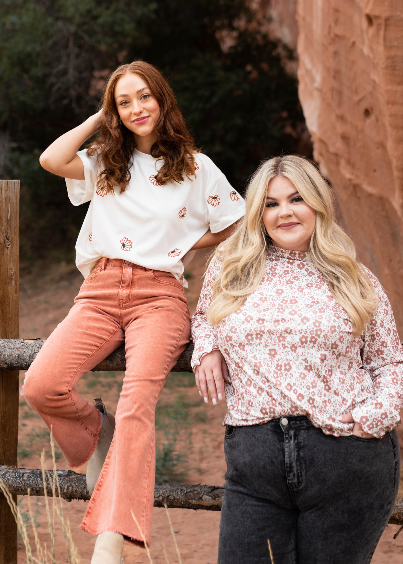 Jamie Ivory Floral Top