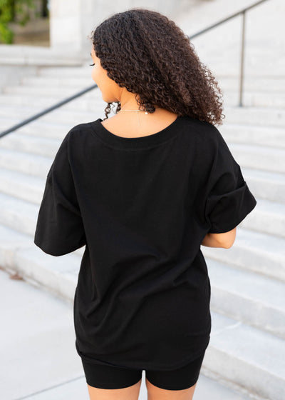 Back view of the black set