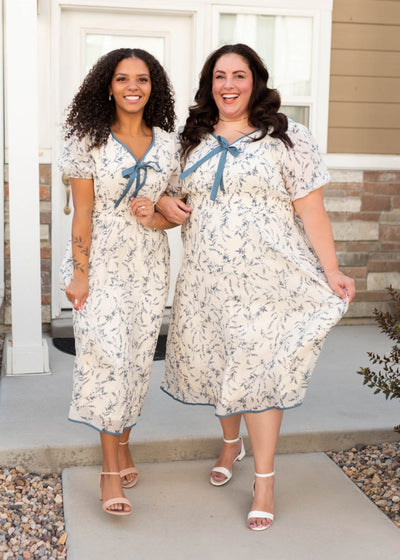 Jillian Cream Floral Dress