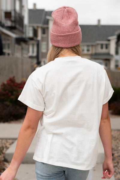 Back view of the flower market t-shirt