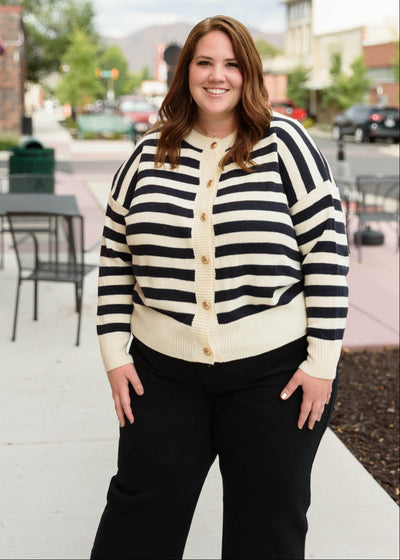 Josee Striped Cardigan
