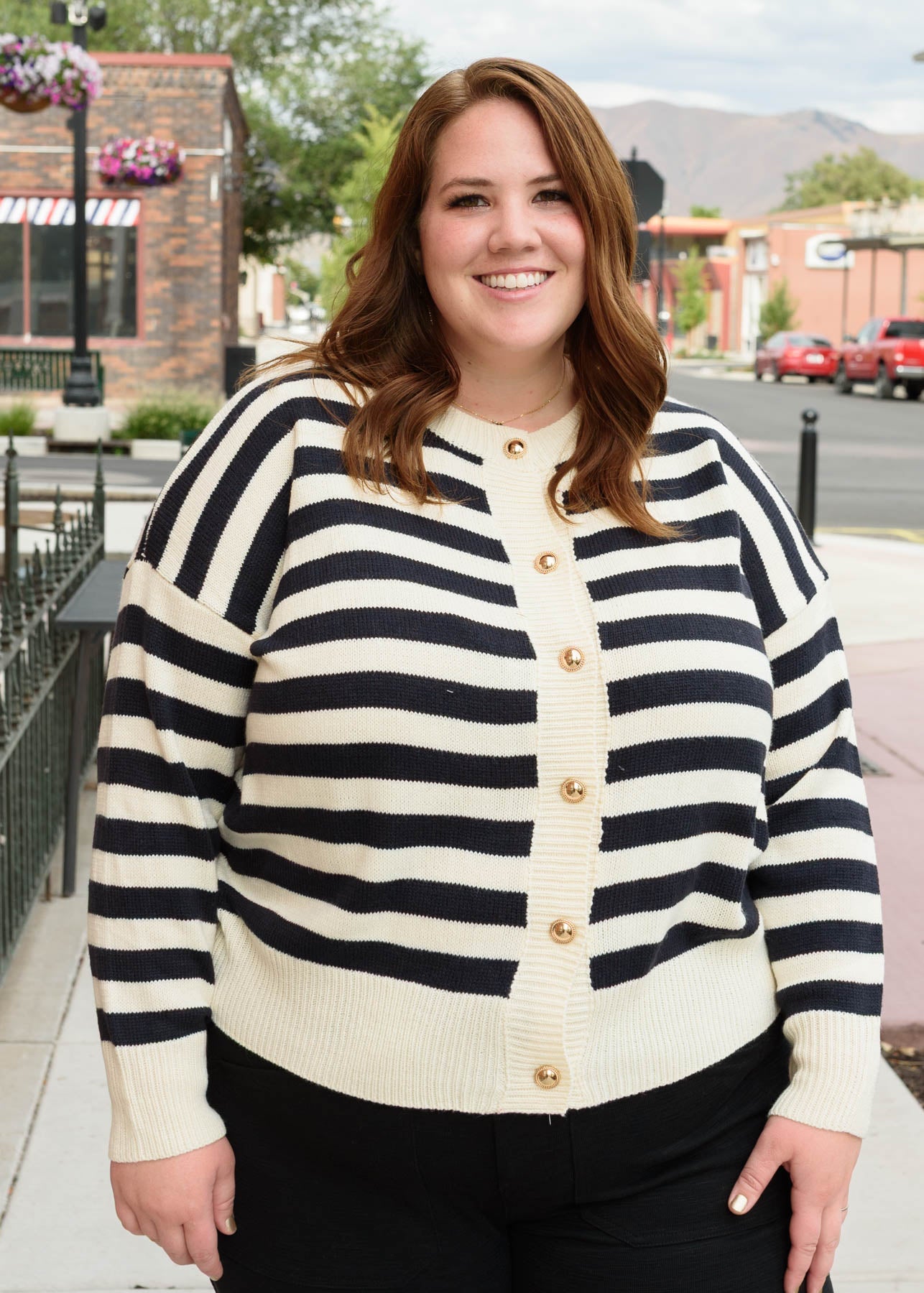 Josee Striped Cardigan