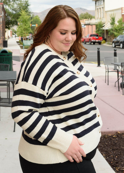 Josee Striped Cardigan