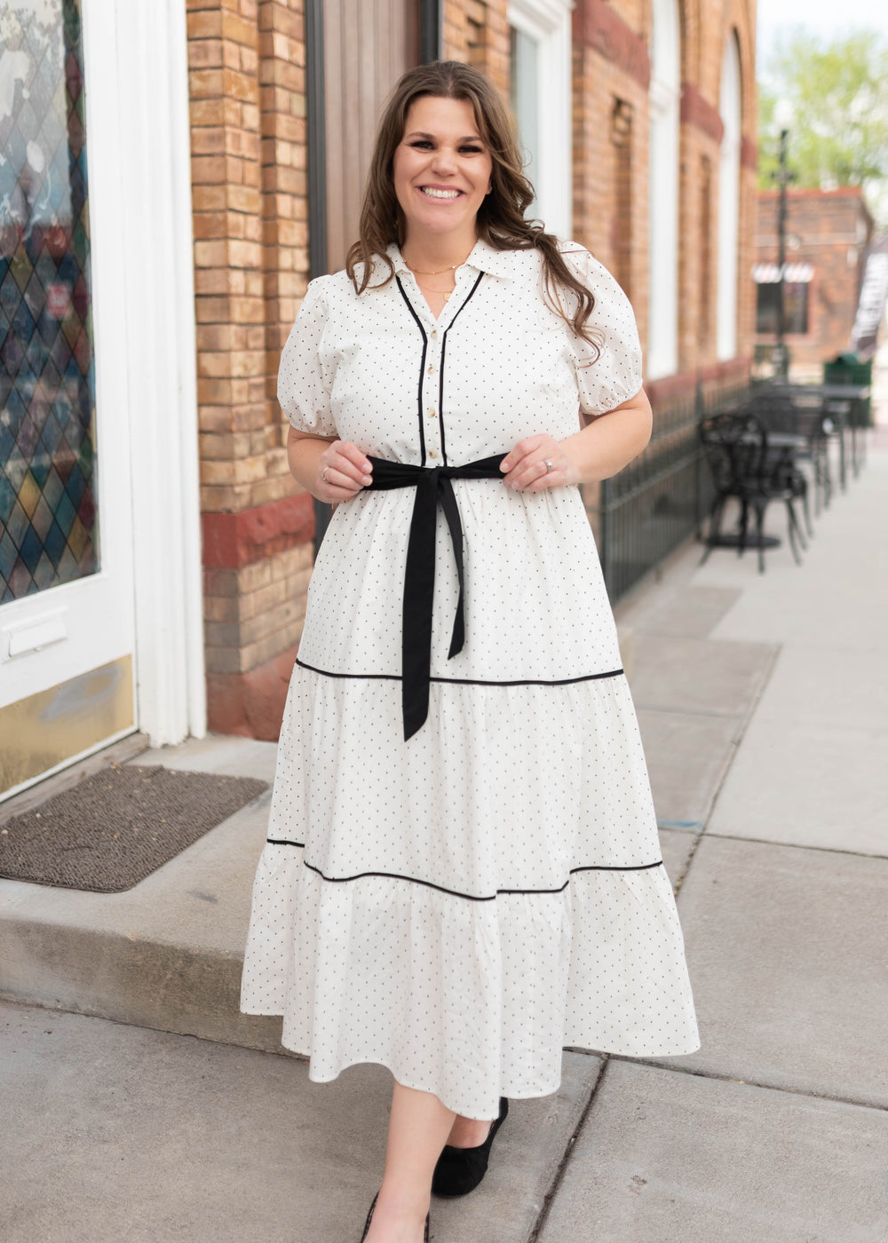 knee length dresses for ladies Sunshine Linen Polo Dress main image 0