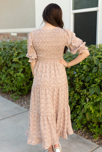 Julia Dusty Mauve Floral Dress