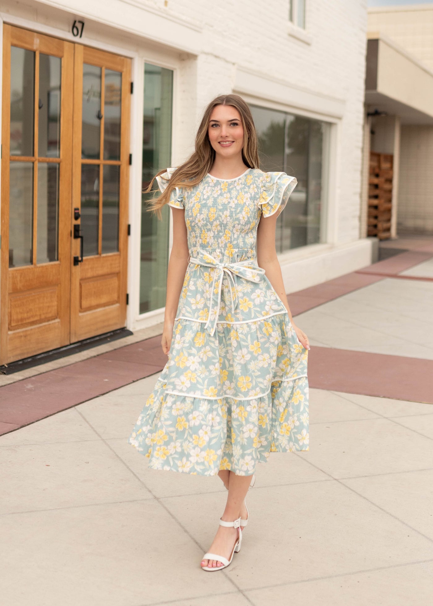 julianna dress blue Azazie 2026 Corset Bows Column Prom Dress Light Blue Gown
