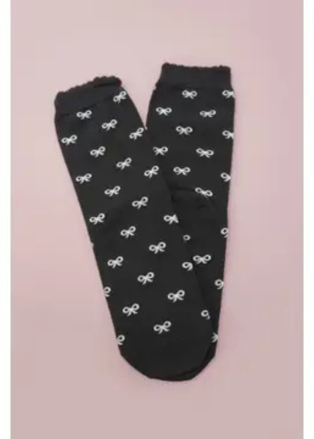 Jolene Black Bow Socks