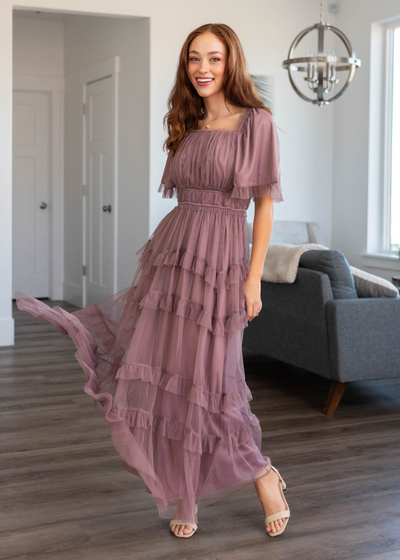 Dusty lavender maxi dress