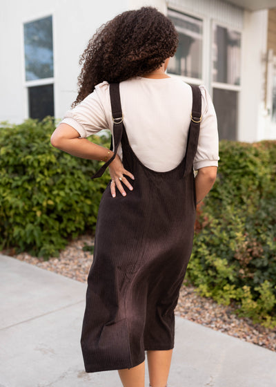 Katy Brown Corduroy Overall Dress