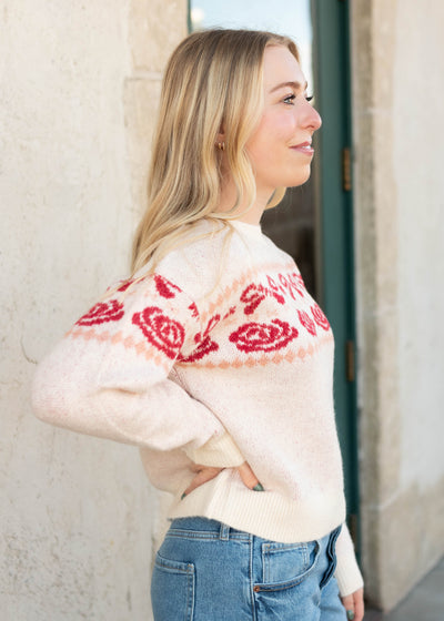Kendall Pink Patterned Sweater