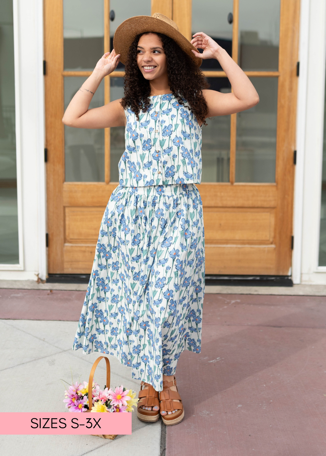 KennaBlueFloralSleevelessTopwe