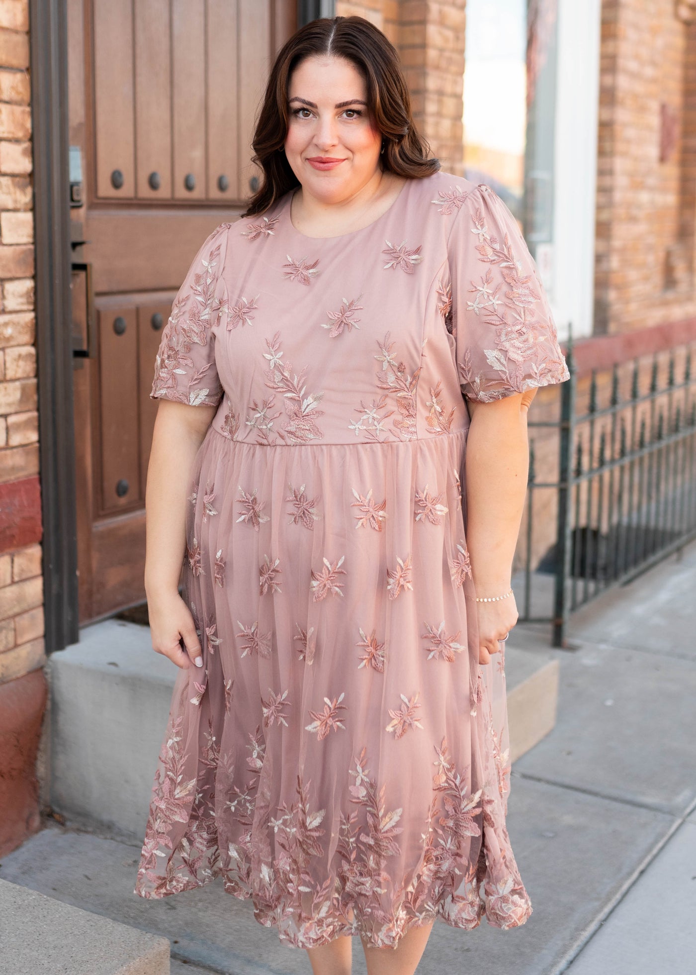 Kourtney Blush Floral Dress