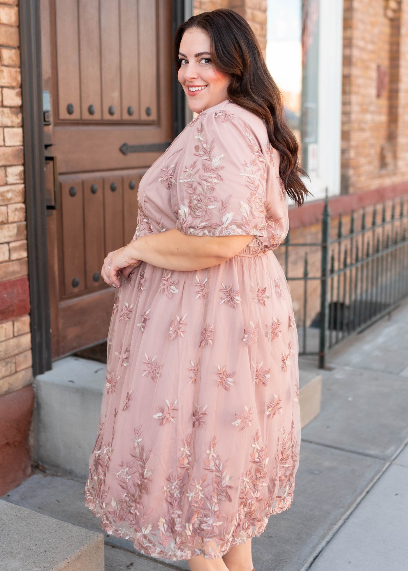Kourtney Blush Floral Dress