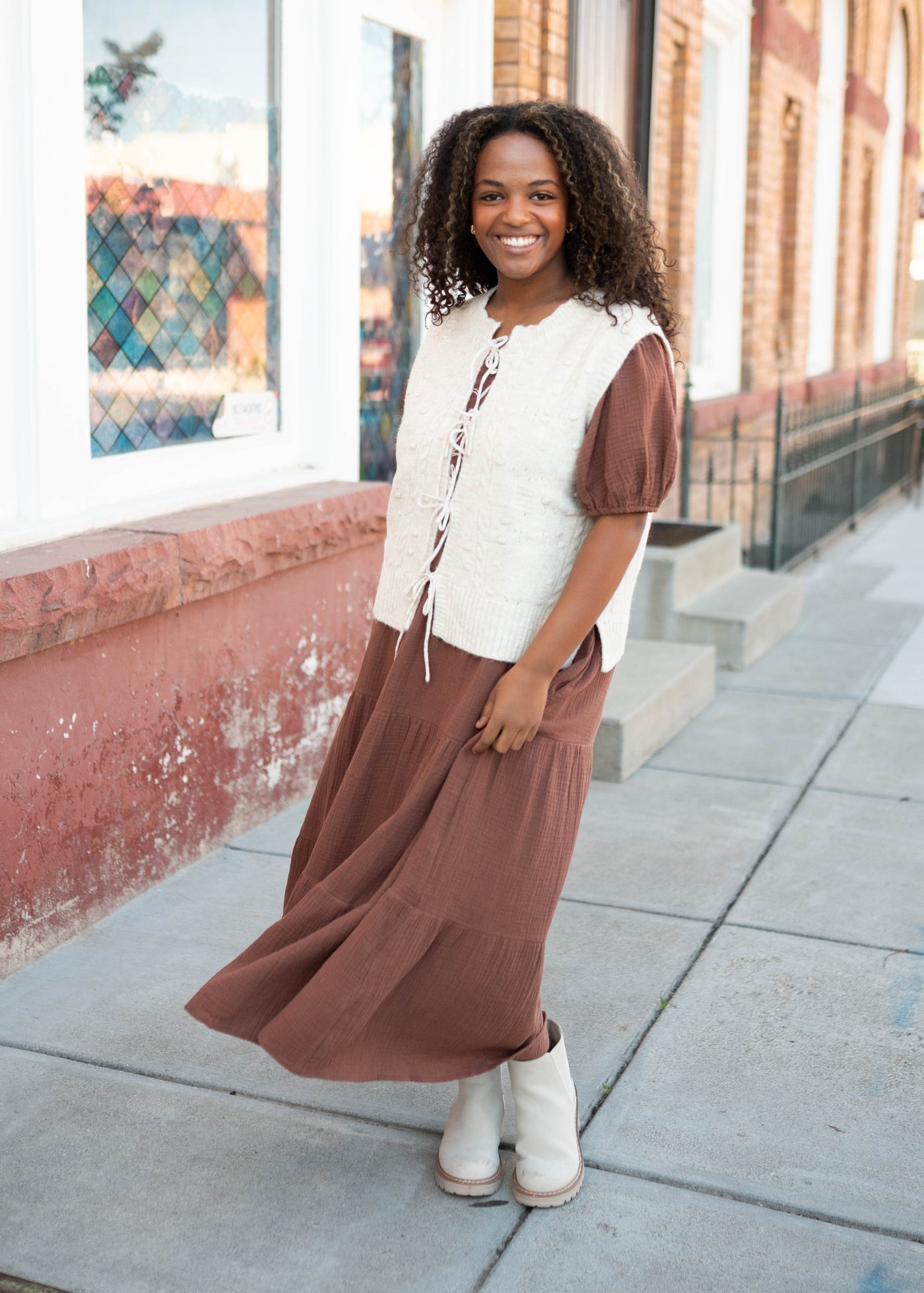 Oatmeal sweater vest